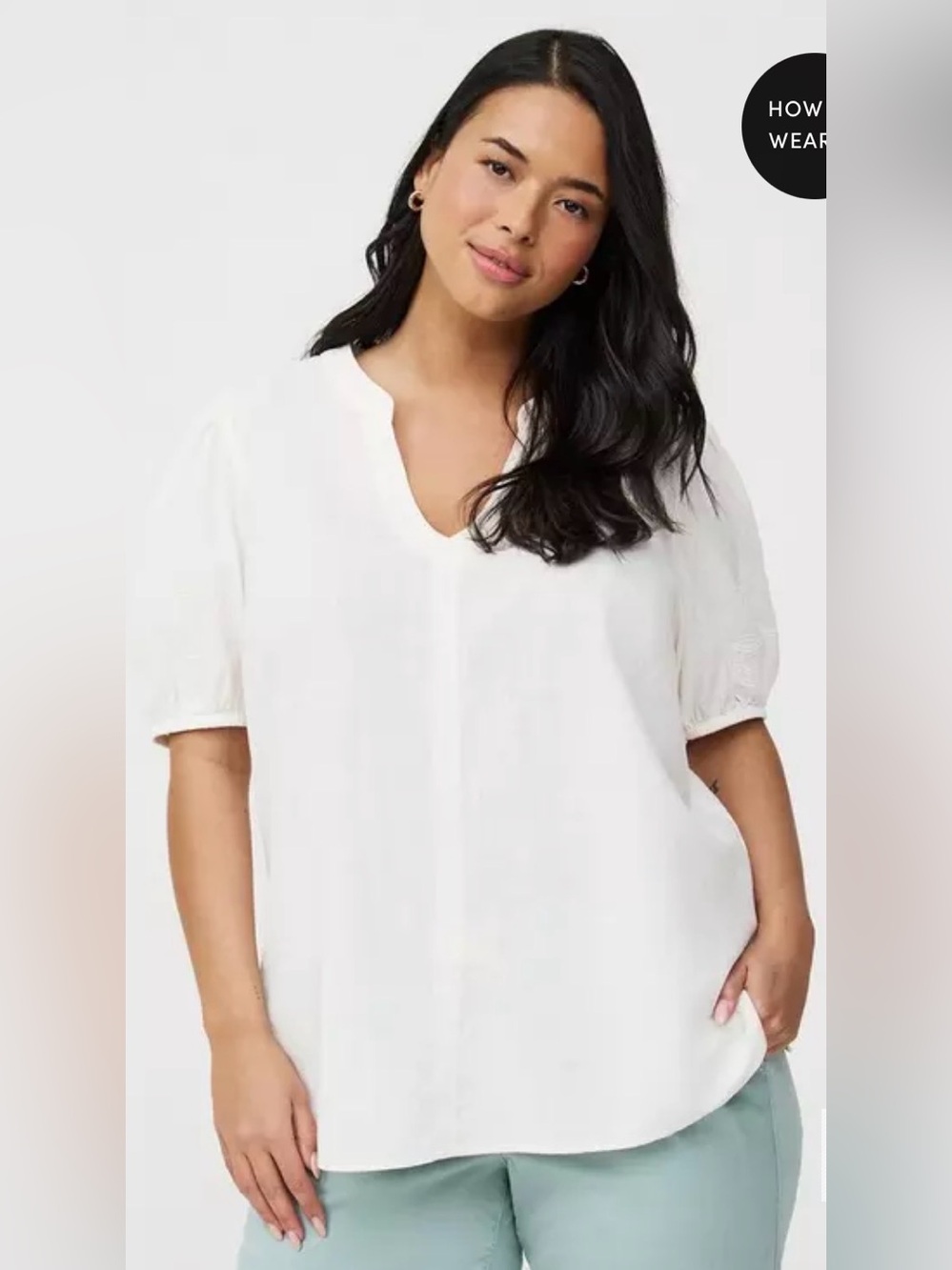 torrid White Puff Sleeve Blouse